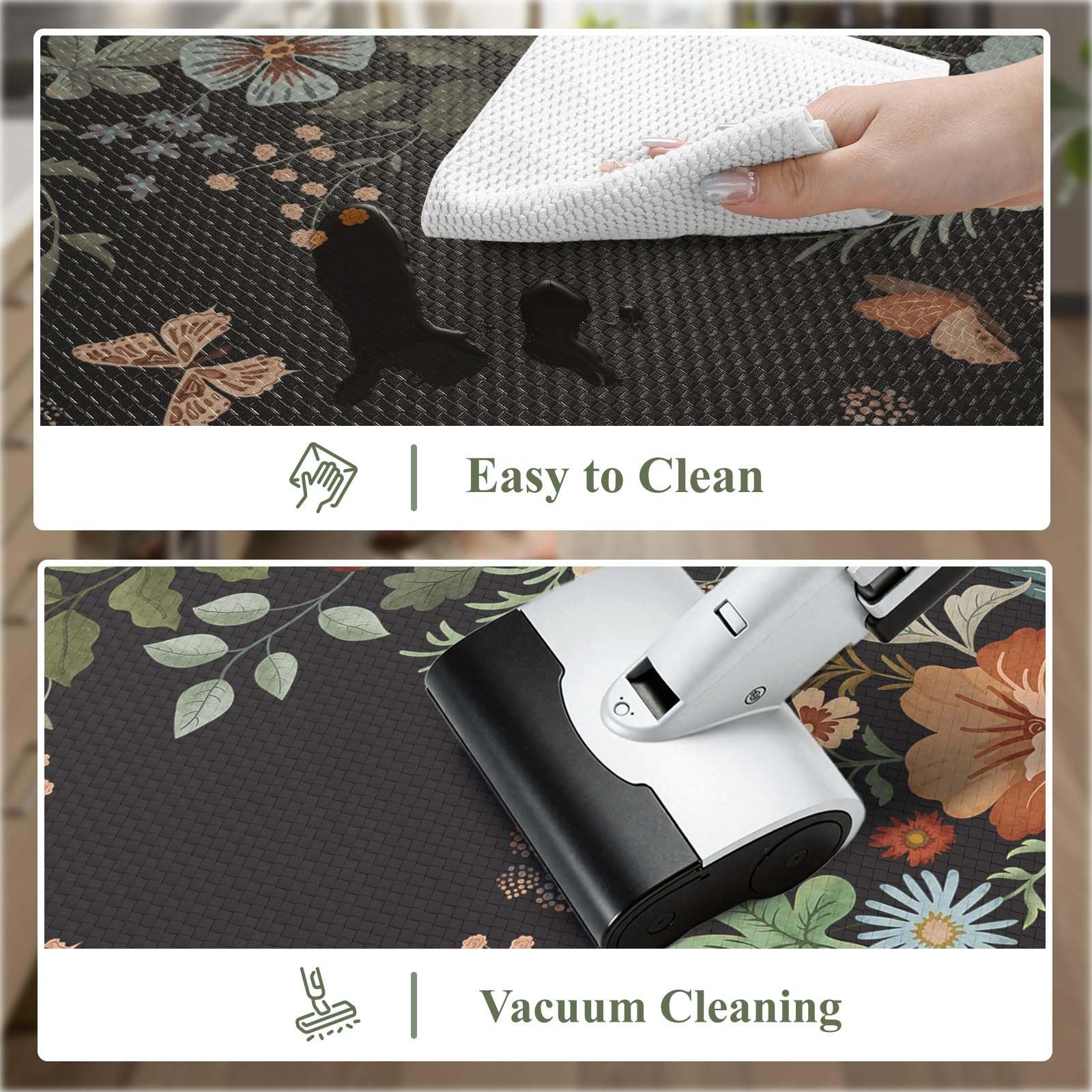 Alfombra Collive cocina impermeable resiste aceites y derrames.