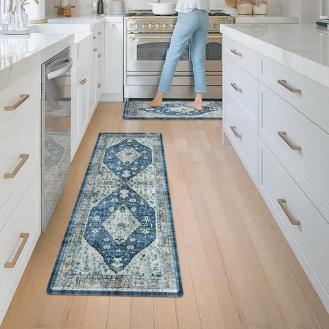Collive alfombra cocina boho: perfecta para cocinas, lavaderos y espacios de trabajo.