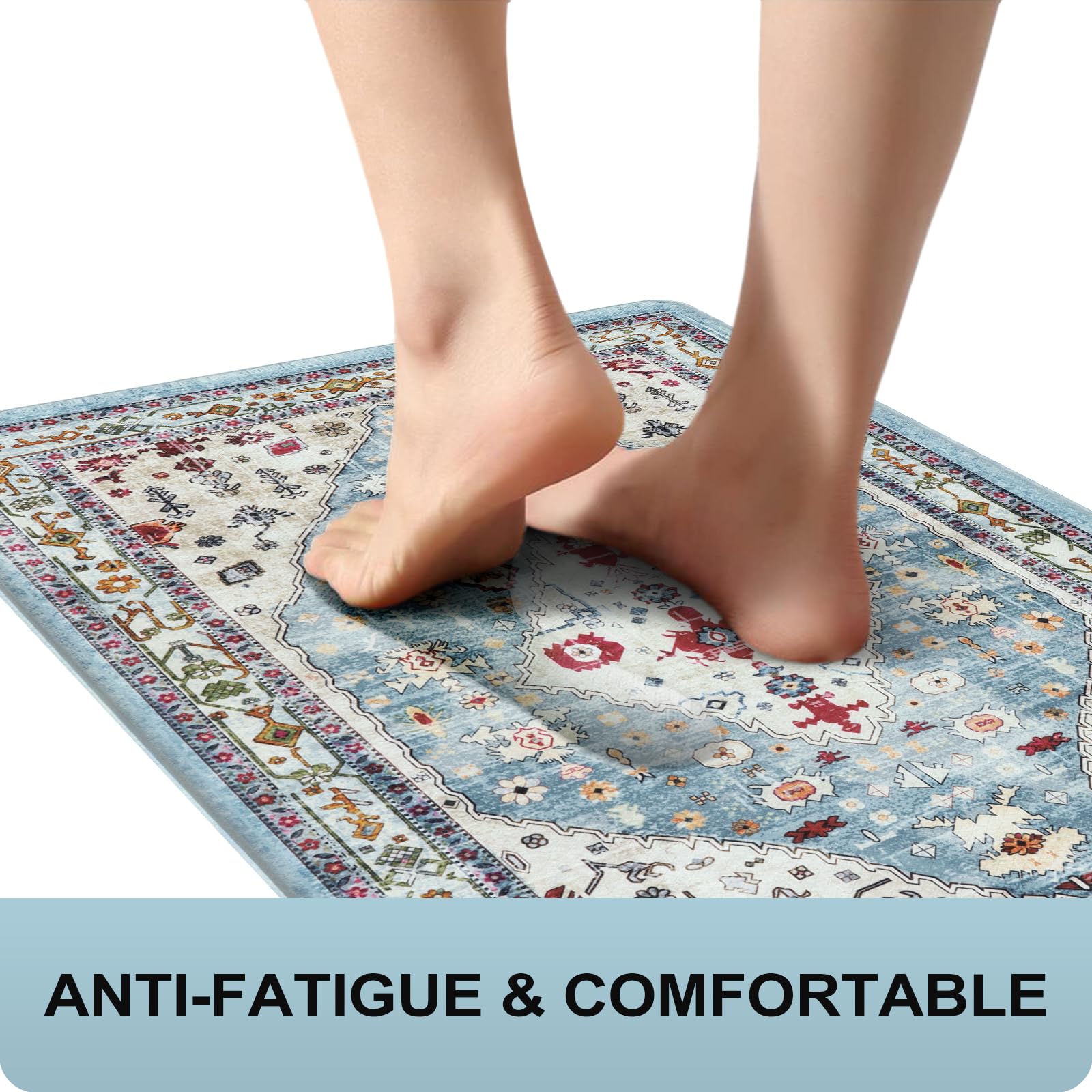 Collive alfombra impermeable de cocina, fácil de limpiar ante derrames