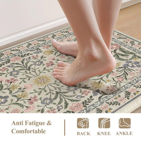 Collive alfombra impermeable para cocina, resistente a agua y salpicaduras.