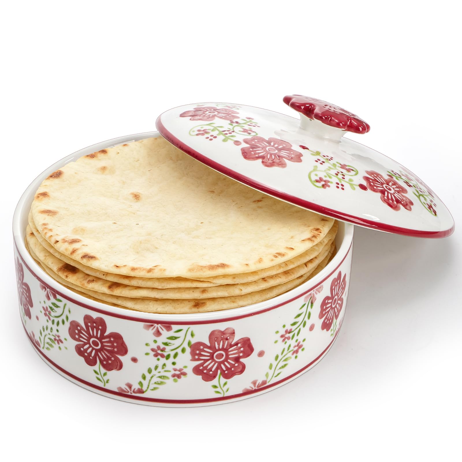 Coloch calentador tortillas cerámico de 8.5 pulgadas, ideal para servir