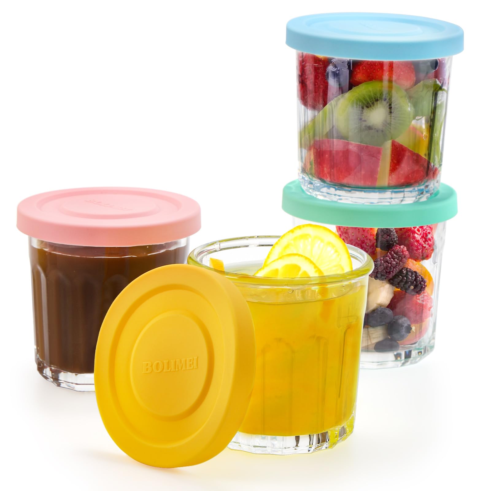 Coloch jarro para jugo y yogur con tapa hermética.