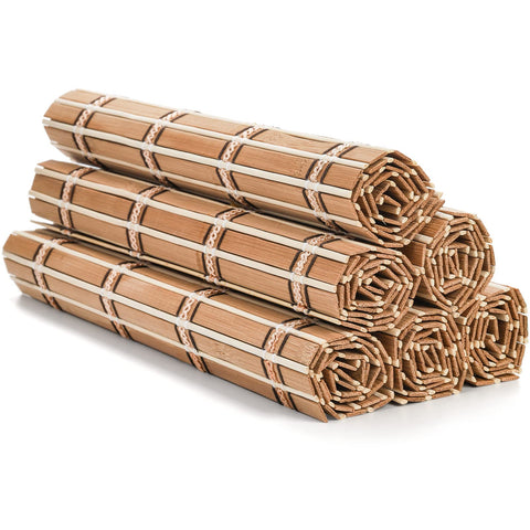 Coloch mantel bambú natural con superficie pulida y suave al tacto.