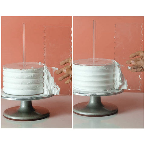 Coloch montaje estable para pasteles de tres niveles.