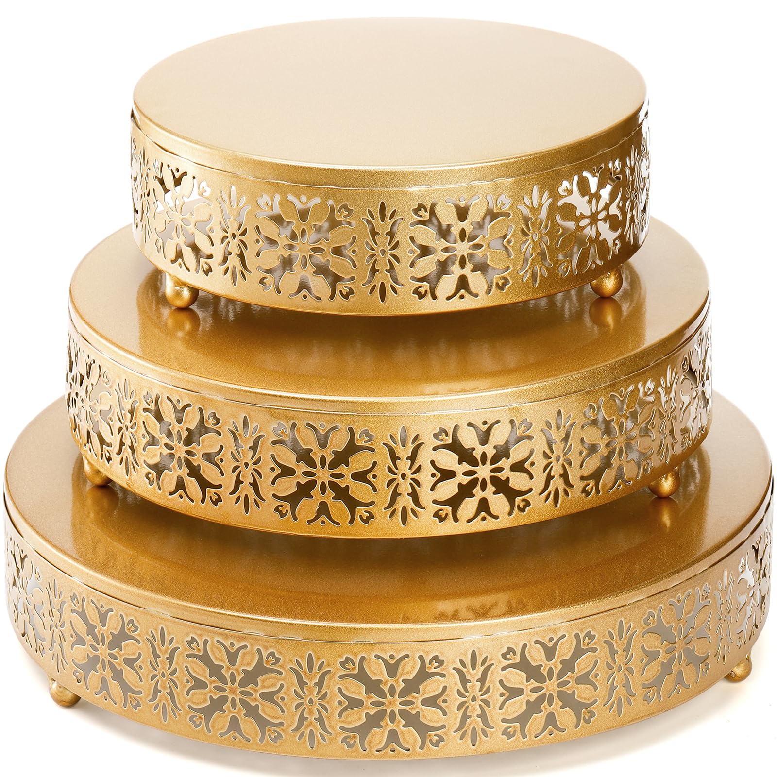 Coloch set de bandejas doradas para postres, tonos elegantes y prácticos