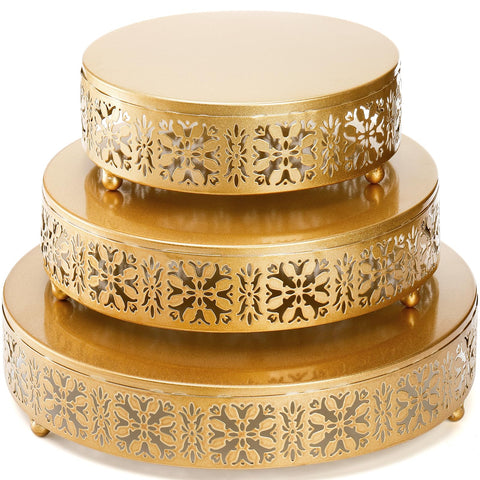 Coloch set de bandejas doradas para postres, tonos elegantes y prácticos