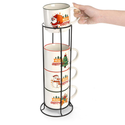 Soporte metálico para guardar las tazas Coloch de forma ordenada.