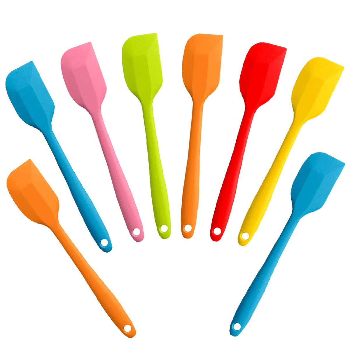 COLOGO espátula de silicona 8,5 pulgadas para cocina, uso suave y seguro en sartenes.