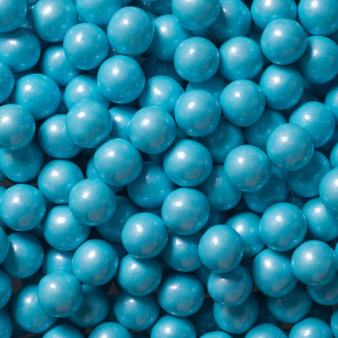 Color It Candy Sixlets azul brillante, detalle para decorar buffets dulces.