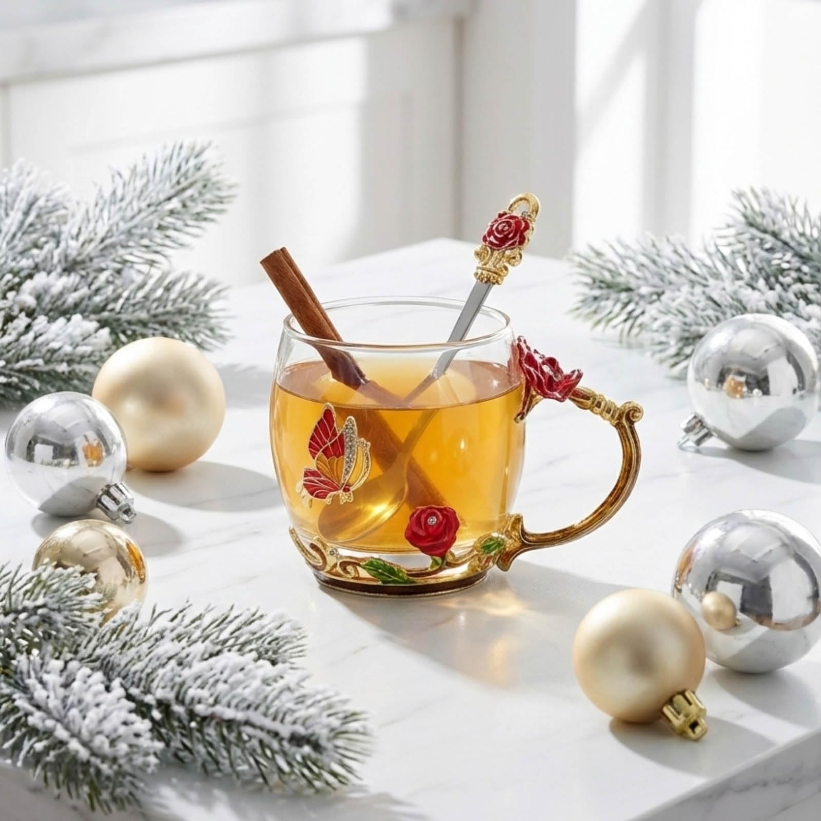 ColoVie posavasos de encaje, soporte elegante para la taza