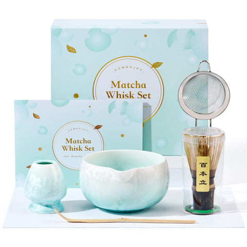 ComboJoy Chawan con glaseado cristalino para ritual de matcha único