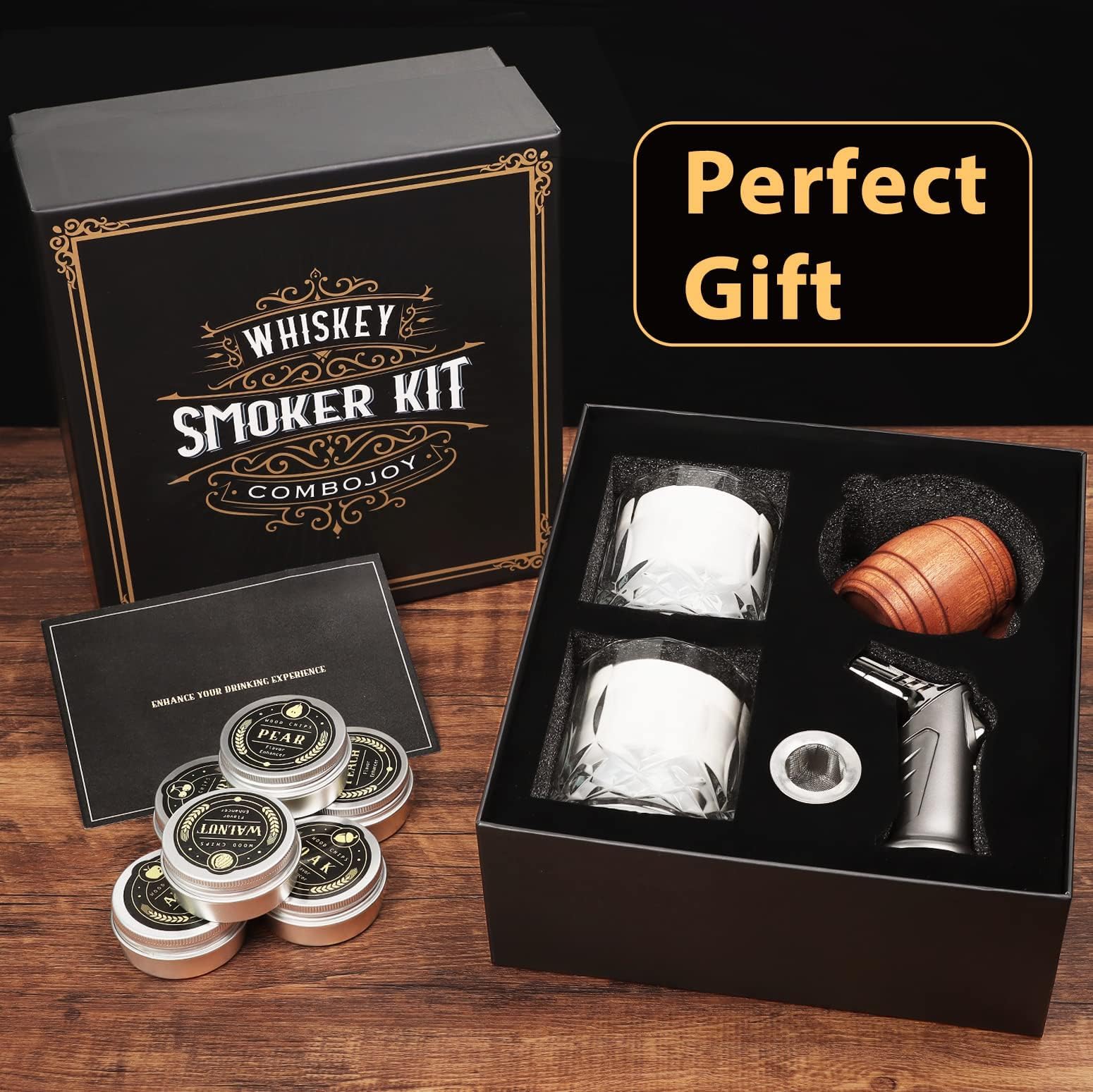 ComboJoy kit ahumador con usos versátiles para carne, queso y frutos