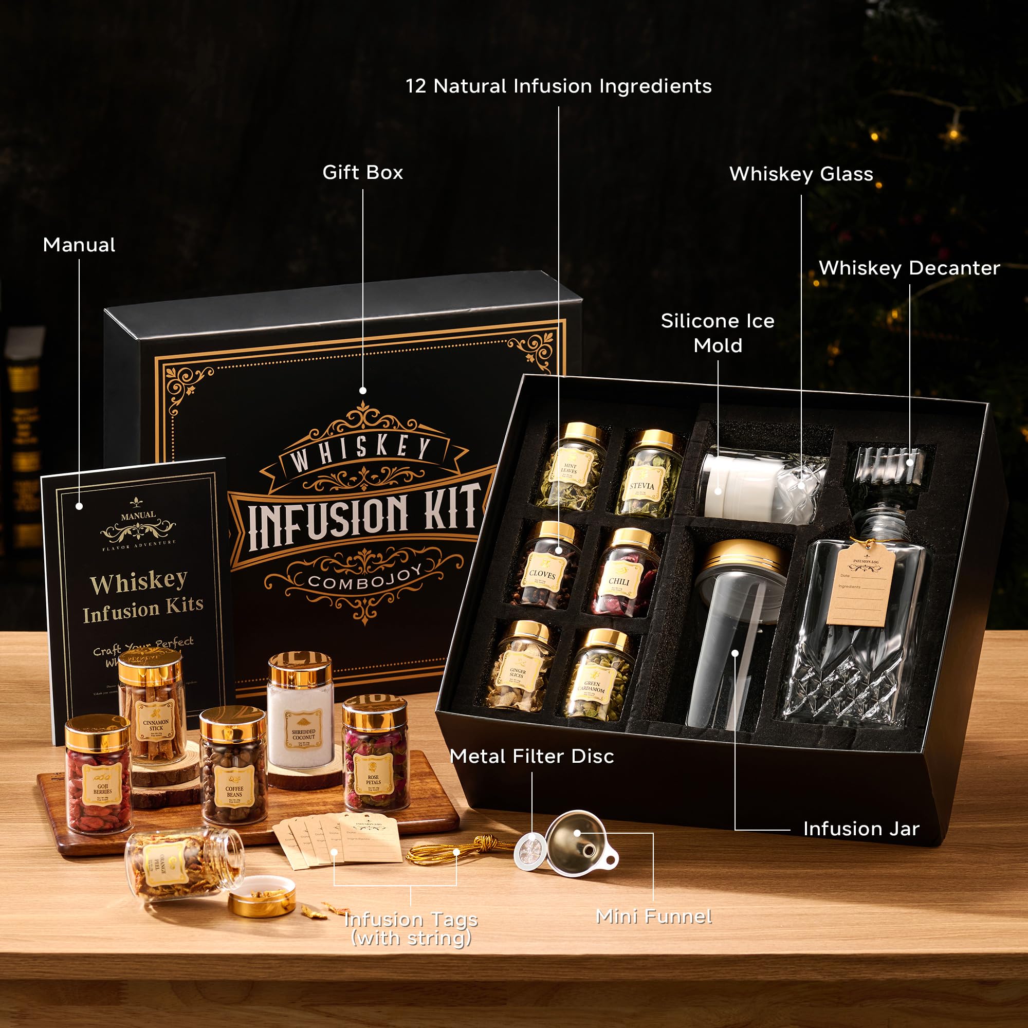 ComboJoy decantador whisky cristal para servir con estilo.