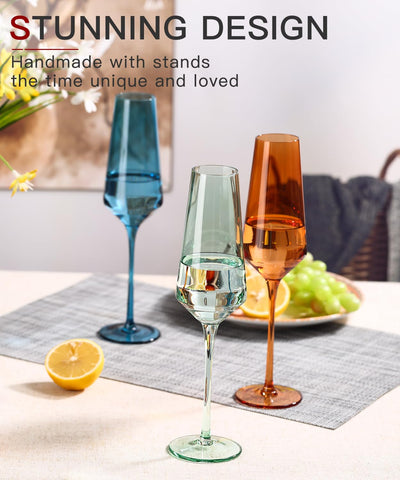 Versátil para champagne, sidra espumosa o limonada.