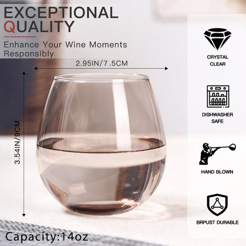 Diseño europeo en vasos comfit para disfrutar del vino.