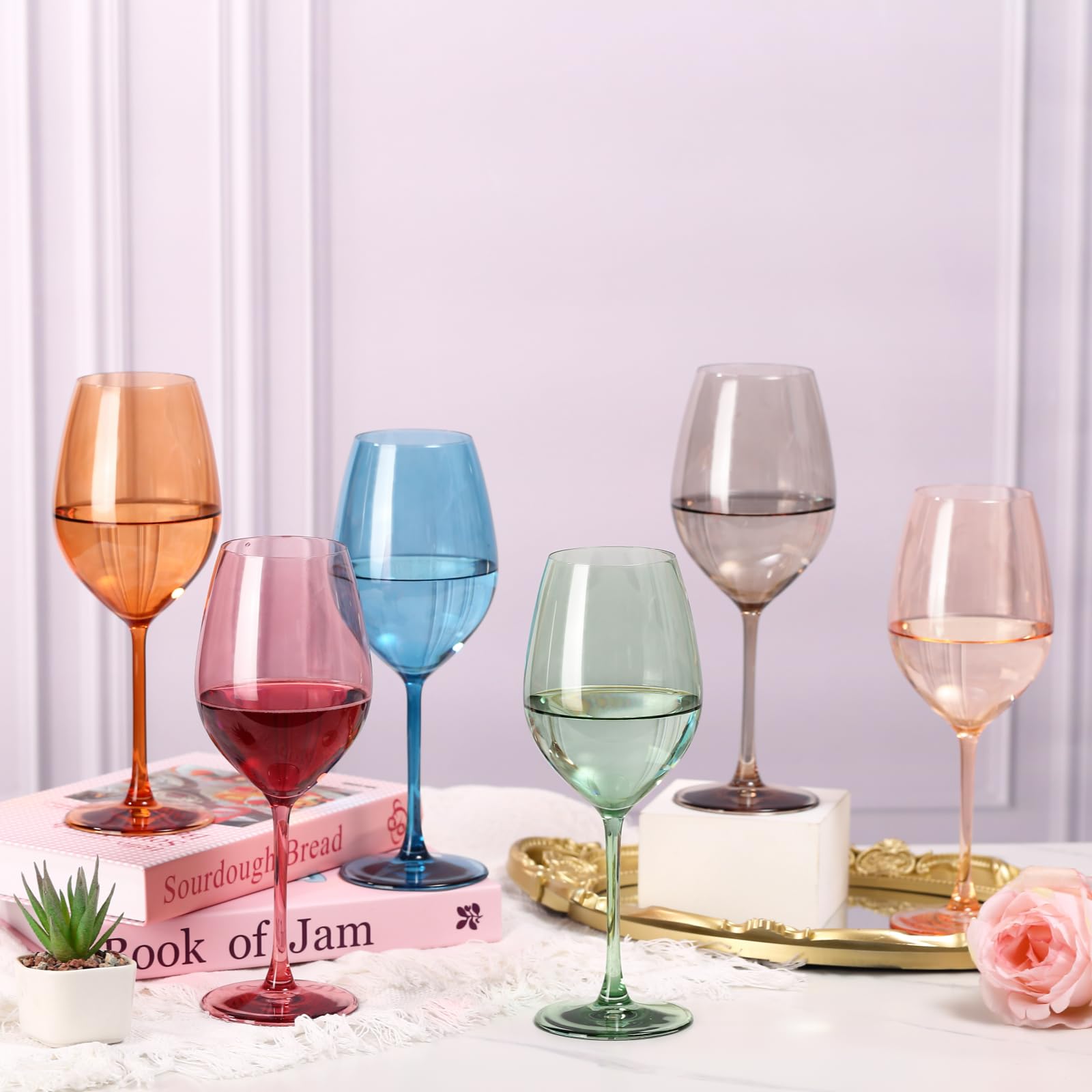 Vasos comfit de cristal soplado a mano, acabado elegante y libre de plomo