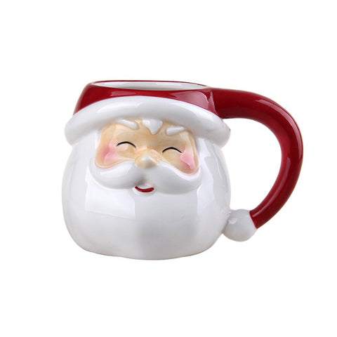 Taza Comfy Hour Santa sonriente, ideal para ritual de café navideño