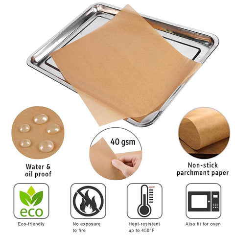 Comfylife papel de hornear antiadherente de doble cara para desmoldar fácilmente.