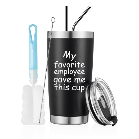 Taza COMOOO 20oz con tapa y pajilla, ideal para regalo práctico.