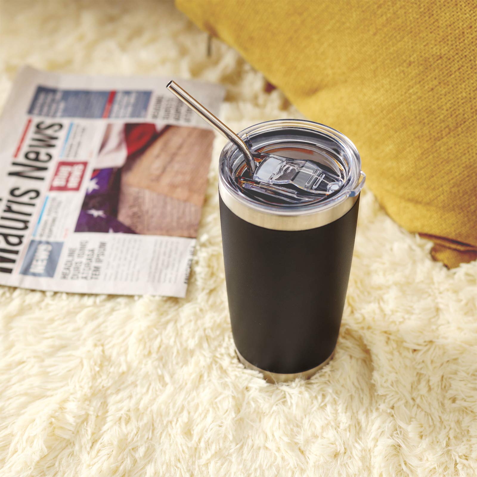 COMOOO Taza aislamiento térmico mantiene calor hasta 6h y frío 12h.