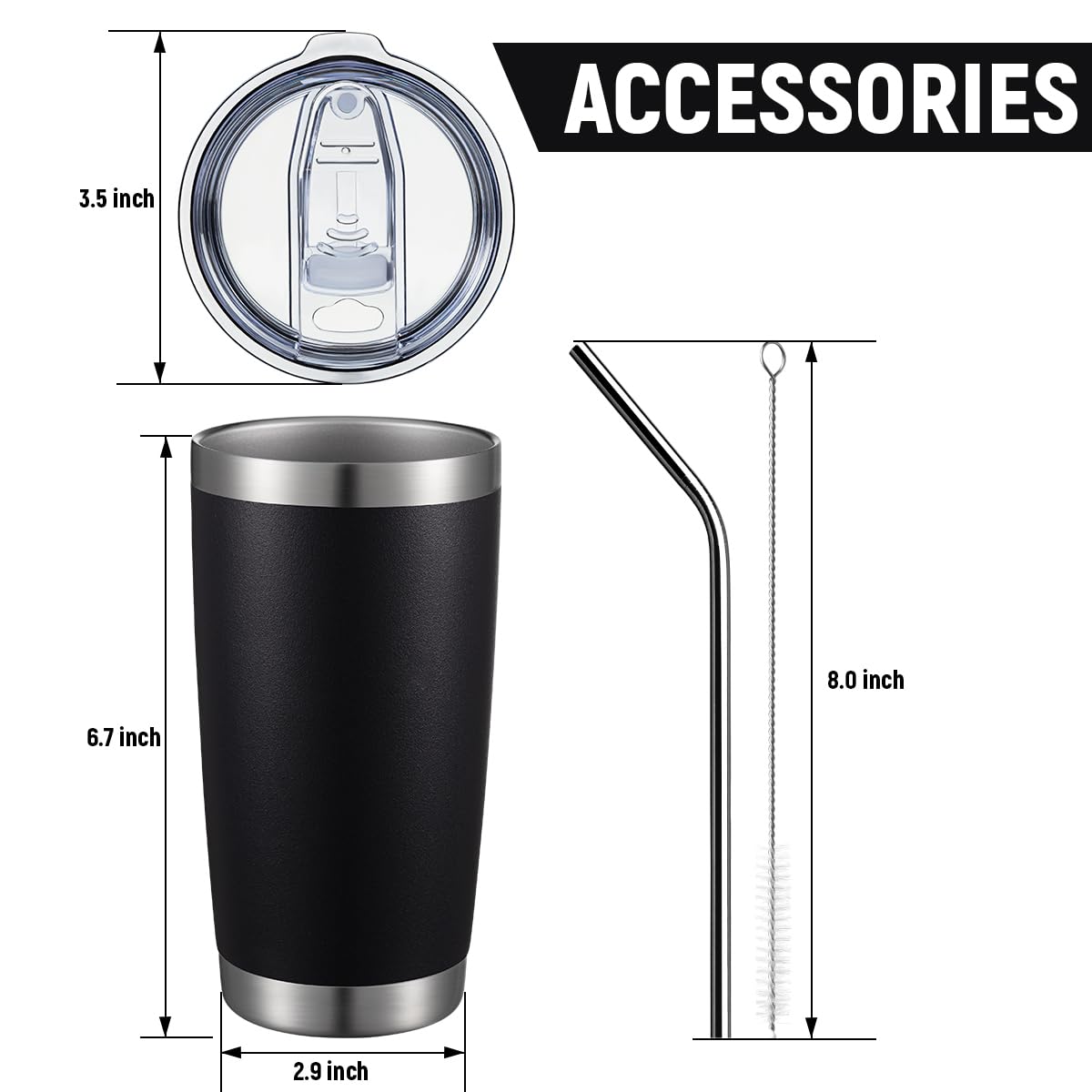 COMOOO cuatro pajitas incluidas para beber cómodamente en casa o fuera.