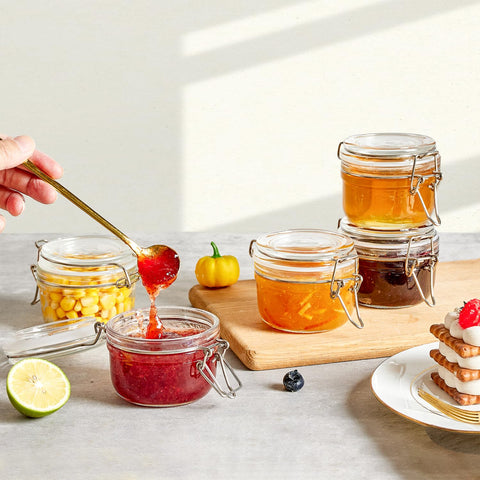 ComSaf conservación de mermeladas en tarros transparentes