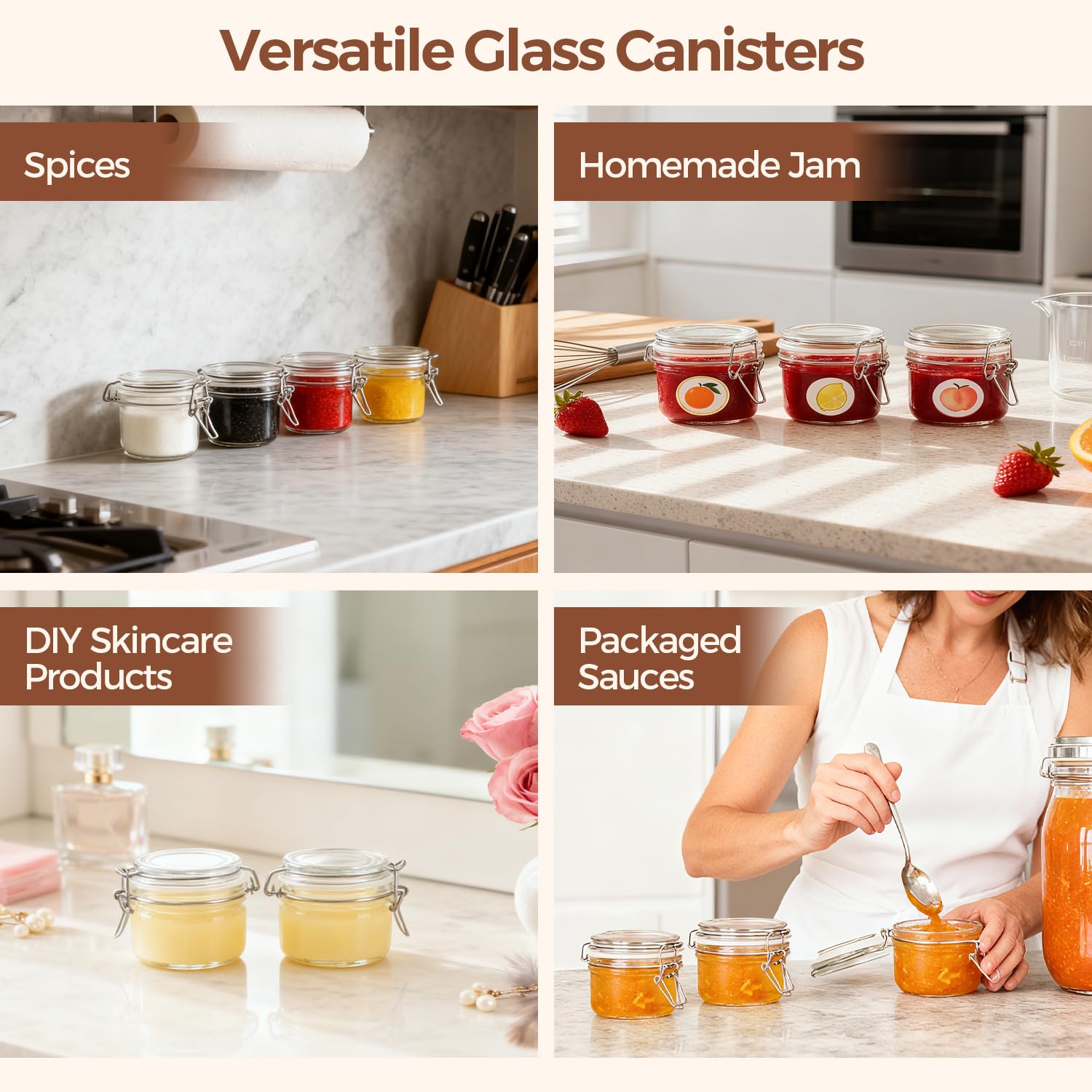 ComSaf juego de seis botes para cocina y despensa
