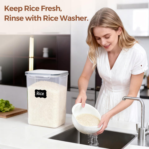 ComSaf colador arroz: colador para lavar y escurrir arroz fácilmente.