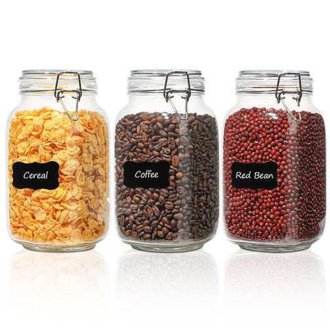ComSaf frascos de vidrio herméticos para conservar alimentos frescos y ordenados en la cocina