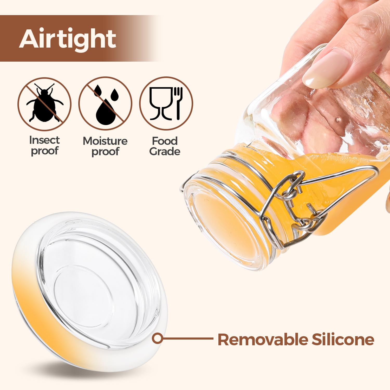 ComSaf embudo-silicona-120ml facilita verter sin goteos.