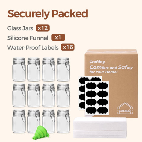 ComSaf frascos 8oz regalo para fiestas y bodas