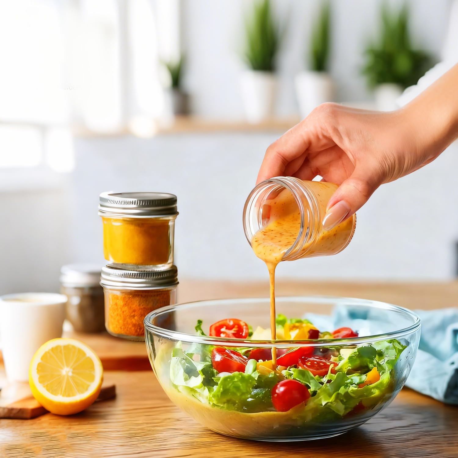 ComSaf jarras mason mini 2oz para miel, mermeladas y salsas.