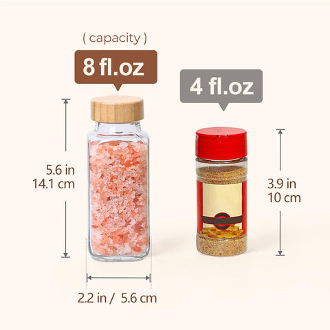 ComSaf tapas de bambú naturales para estilo y sellado suave