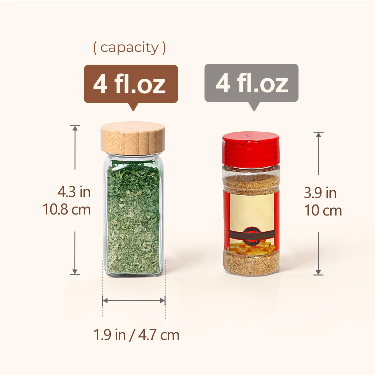 Tapas de bambú ComSaf para cierre natural y frescura.
