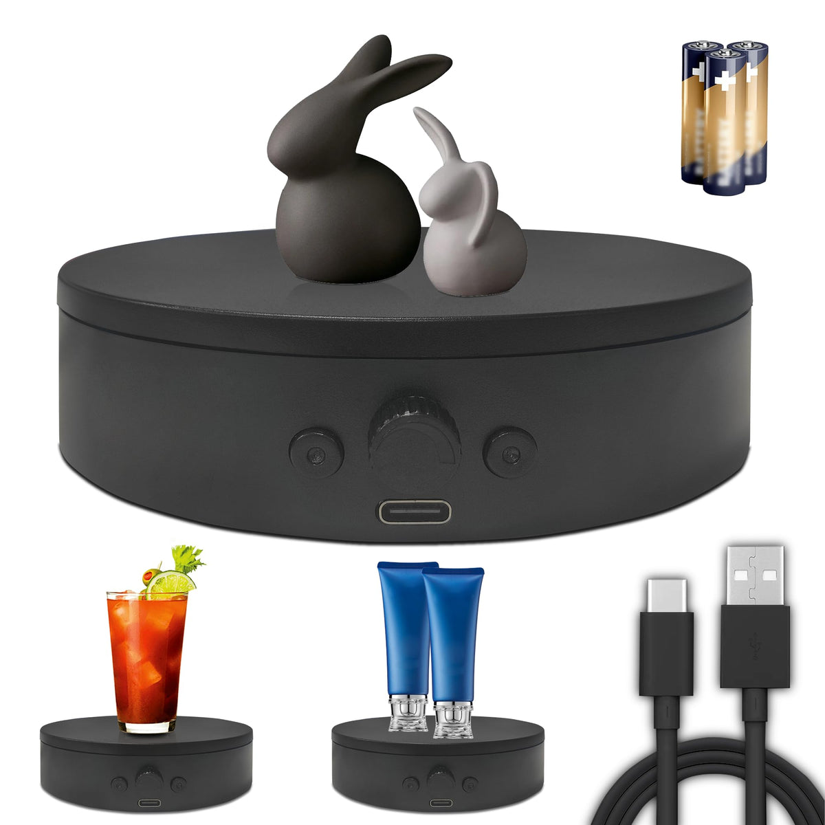 ComXim: soporte rotatorio para joyería que muestra detalles desde todos los ángulos.