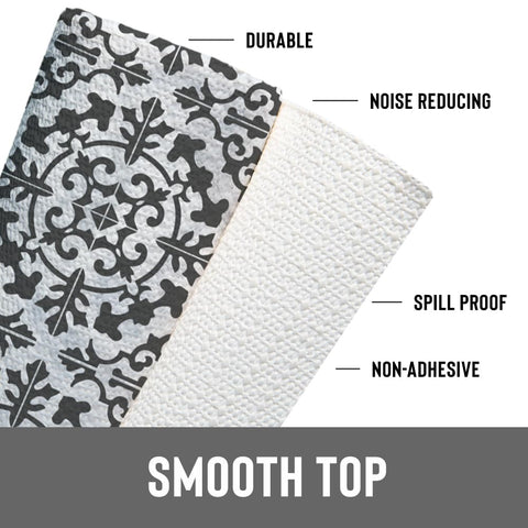 Con-Tact Grip Prints, azulejo Carrara Carbón, base antideslizante sin adhesivo para cajones