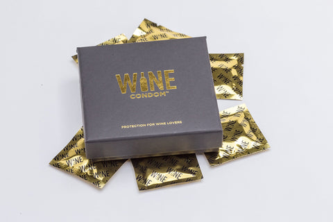 Condones de vino como regalo novedad, regalo divertido para ocasión especial.