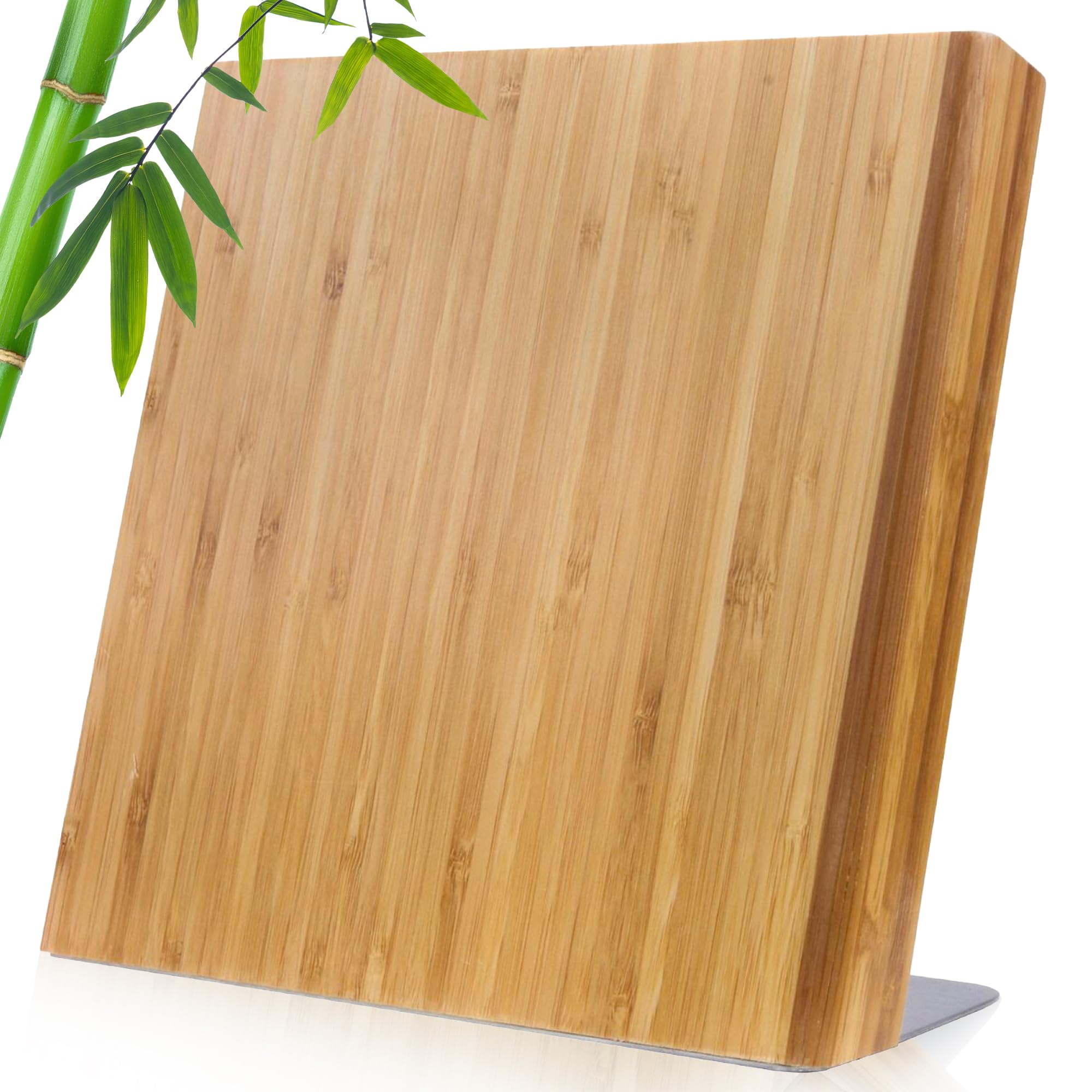 Coninx bloque magn9tico para cuchillos en bambfa, vista general para una cocina ordenada.