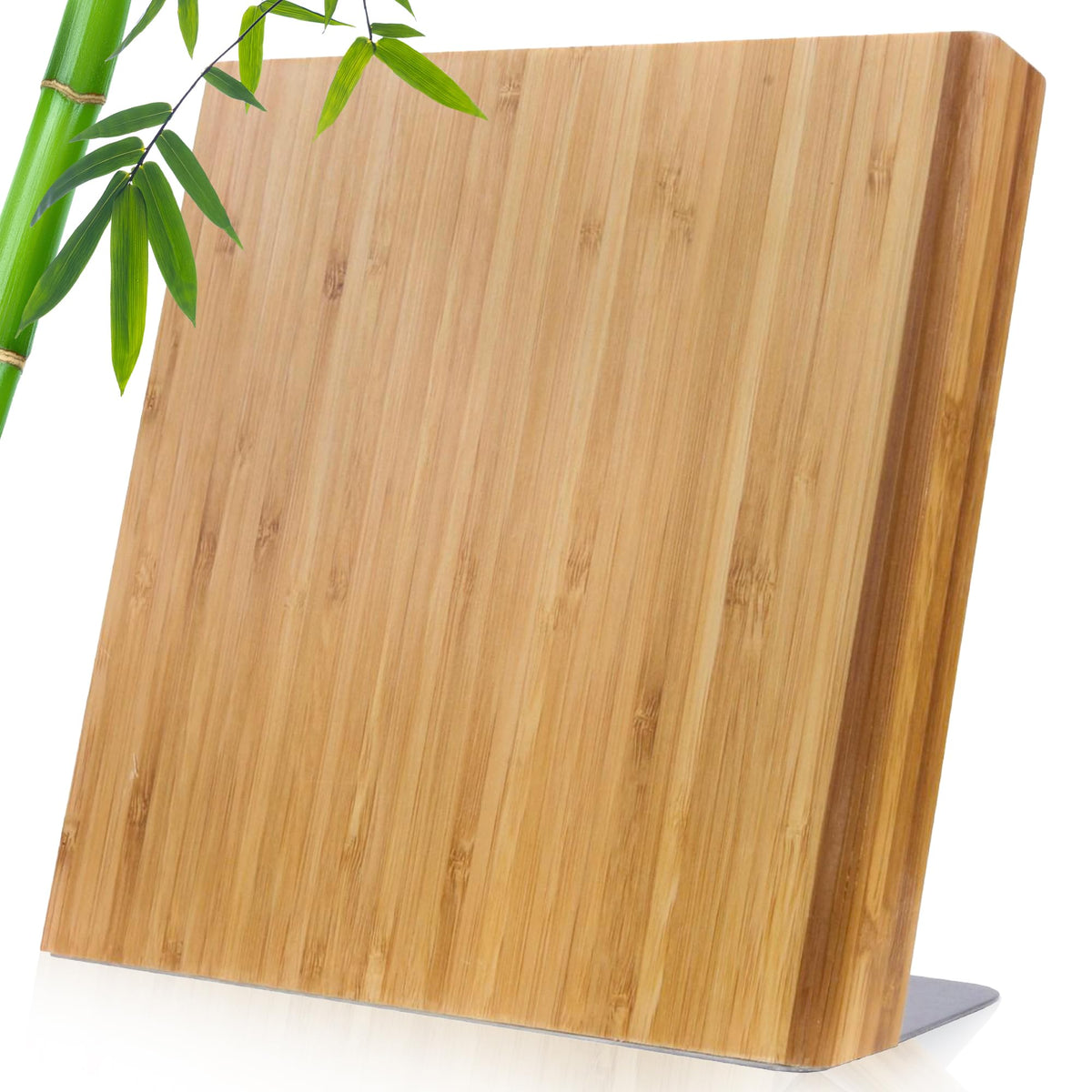 Coninx bloque magn9tico para cuchillos en bambfa, vista general para una cocina ordenada.