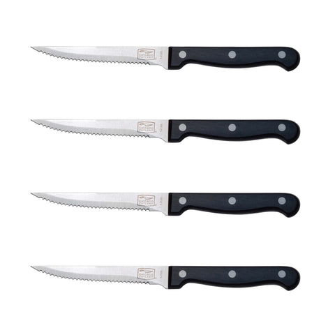 Chicago Cutlery Essentials 4pc: cuchillos filete con hoja serrada y durabilidad prolongada.