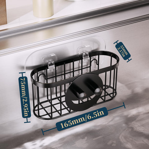 Consumest porta-esponjas sonrisa, diseño compacto que ahorra espacio en fregadero