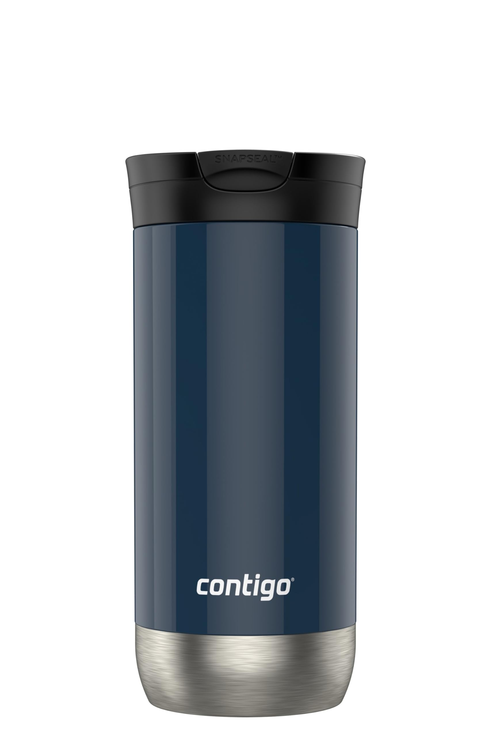Contigo Byron 2.0, taza de viaje azul arándano, mantiene bebidas calientes o frías durante el día.