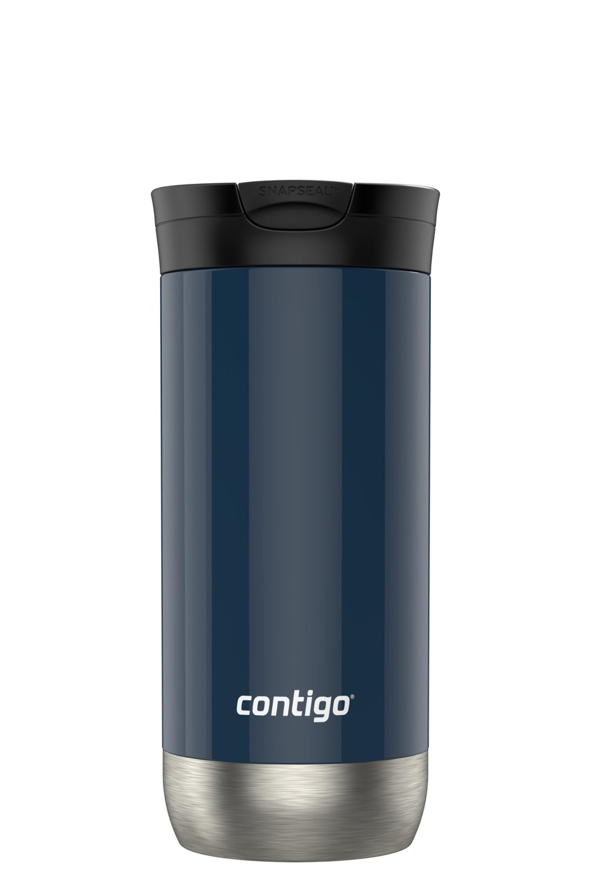 Contigo Byron 2.0, taza de viaje azul arándano, mantiene bebidas calientes o frías durante el día.