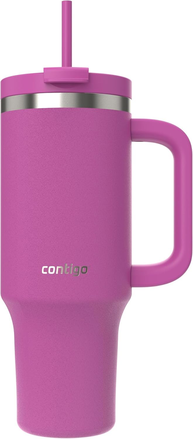 Contigo Streeterville 40oz, vista frontal, ideal para mantener bebidas frías durante el día.