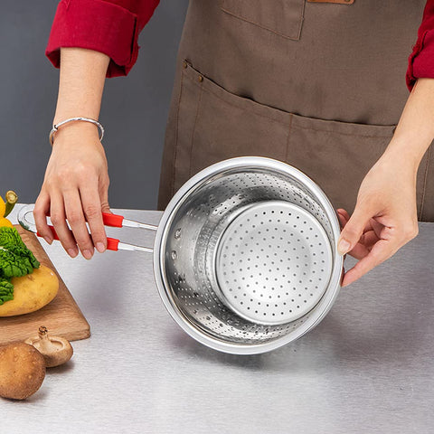 Contiup uso versátil para pasta, verduras y frutas en una sola pieza.