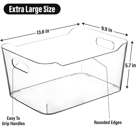 Control Kitchen bandejas transparente apilables para cocina y despensa, ahorro de espacio