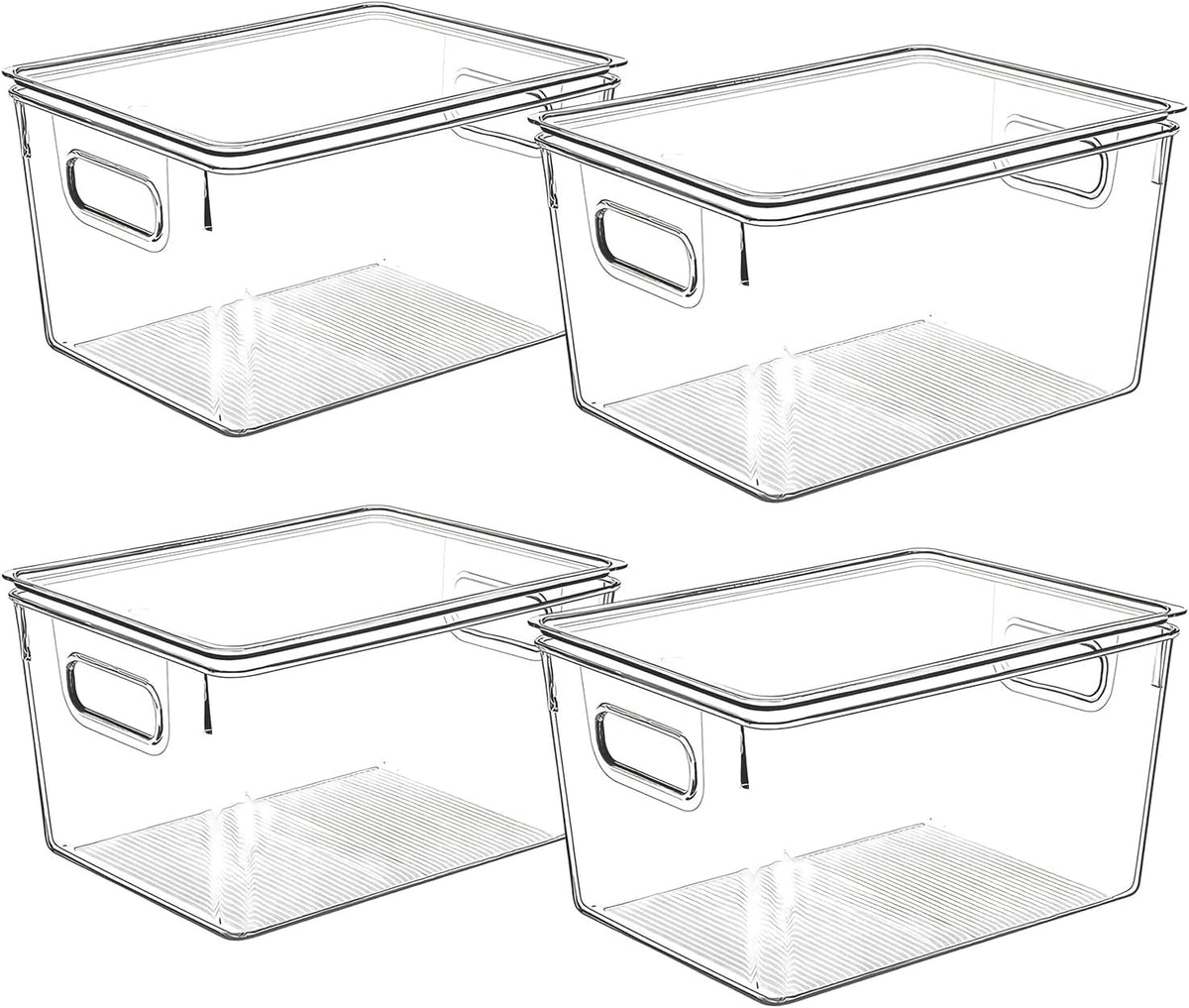 CONTROL KITCHEN contenedores plásticos transparentes con tapas para organización de despensa