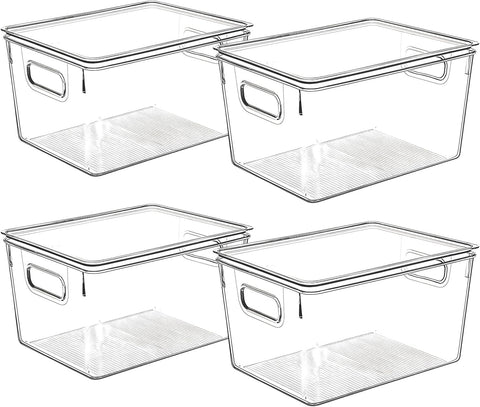 CONTROL KITCHEN contenedores plásticos transparentes con tapas para organización de despensa