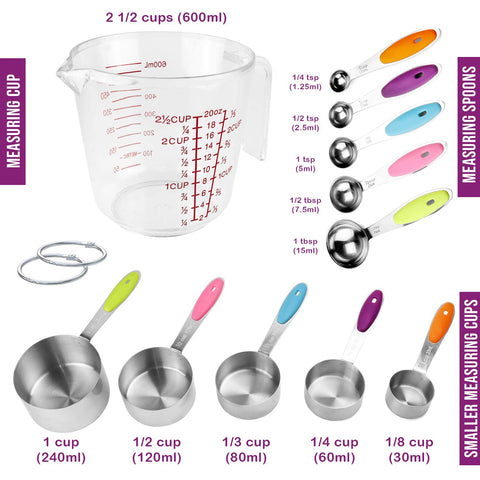CONTROL KITCHEN cucharas medidor inoxidable para mediciones exactas