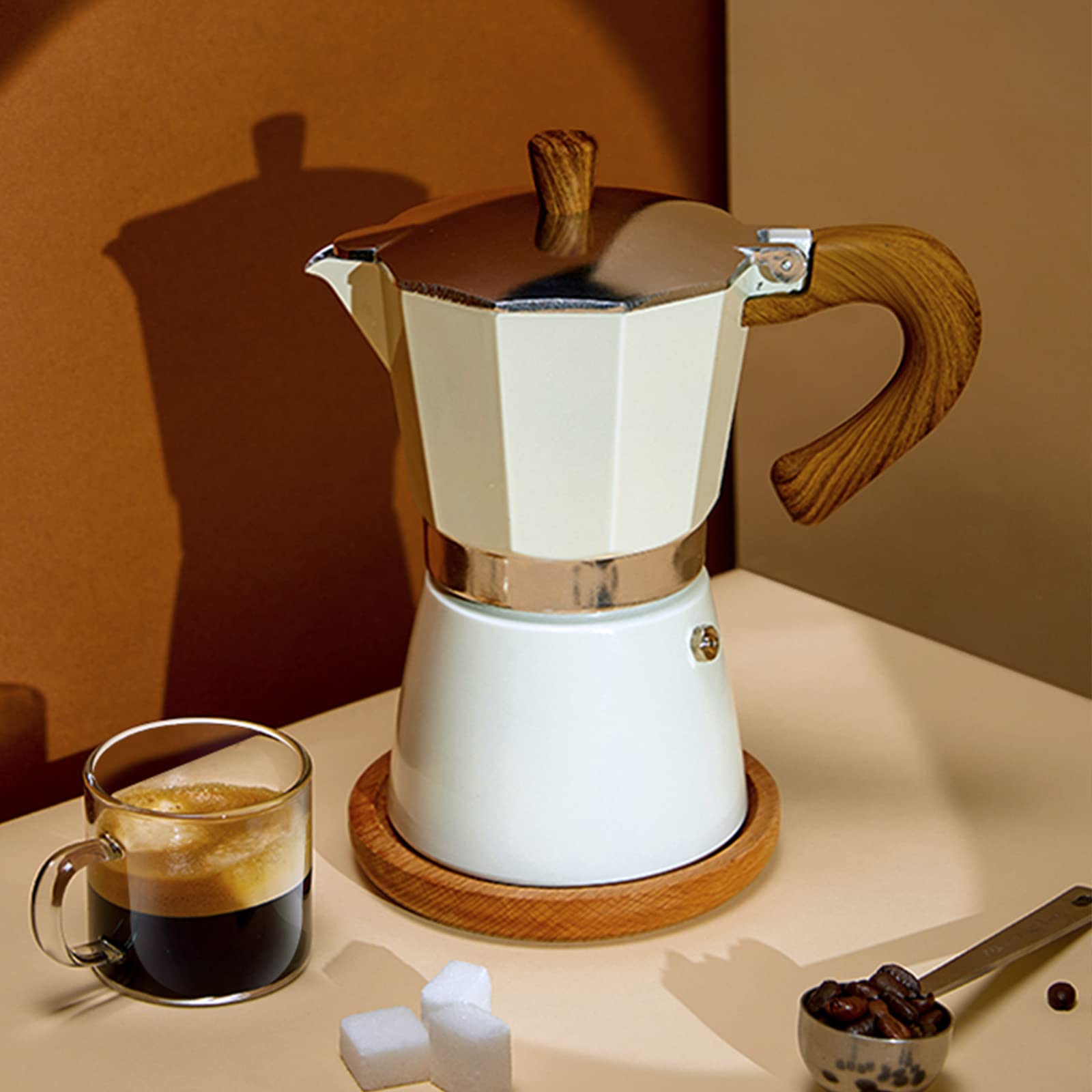 Conyee cafetera moka lavado a mano para preservar aroma